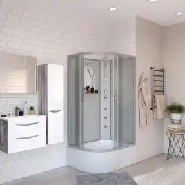 Душевая кабина Niagara Classic 120х80х210 NG-2310-14RBKTG высокий поддон, с гидромассажем, 23101424RBKTG