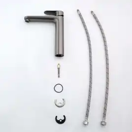 Смеситель для раковины Aquatek Ника AQ1804BGM, Оружейная сталь