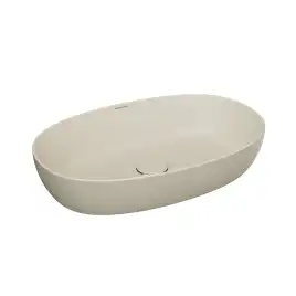 Раковина Kerama Marazzi PLAZA накладная 60, песочная матовая, PLR.wb.60\SAN