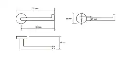 Держатель туалетной бумаги правый 17,5 см BEMETA OMEGA хром 104212032