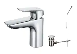 Смеситель для раковины Aquatek Вега AQ1011CR, однорычажный, цвет Хром