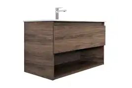 Тумба с умывальником Comforty Бордо 90 Дуб темно-коричневый, 00-00006671