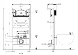 Инсталляция для подвесного унитаза Allen Brau Pneumatic Pro 9.11101.20