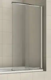 Шторка для ванны Azario 80 AZ-NF6122 800, профиль хром, стекло Прозрачное