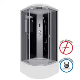 Душевая кабина Niagara Classic 90х90х215 NG-2508-14P высокий поддон, без гидромассажа, 25081434P
