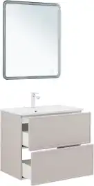 Тумба под раковину Aquanet Арт 75 бежевый, 343967