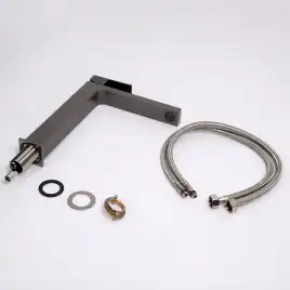 Смесители для раковины AVS Cube 811-201-GM высокий, оружейная сталь