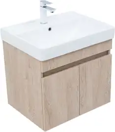 Тумба под раковину Aquanet Оптима 60 дуб светлый, 344803