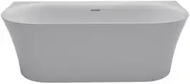 Акриловая ванна Azario ENGELS 180x75 ENG18075, пристенная, в комплекте с сифоном и металлической рамой