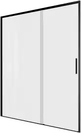 Душевая дверь Aquanet Pleasure Evo 150 см, AE65-N150-BT, профиль Черный, стекло Прозрачное