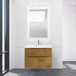 Тумба под раковину BelBagno MARINO-H60-800-2C-SO-RN-P подвесная Rovere Nature