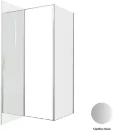Душевой уголок Allen Brau Priority 120x80 3.31032.BA + 3.31041.BA серебро браш