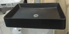 Раковина AVS Кристел 60х41 черная матовая