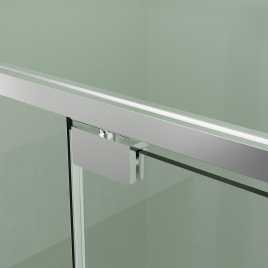 Душевой уголок Azario MALE SQR-90х90х195-CH-CL, прозрачное стекло 6 мм, профиль хром, AZ-J50-90-CH-CL