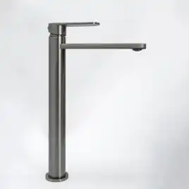 Смеситель для раковины AVS Beauty высокий, оружейная сталь, 811-551-GM