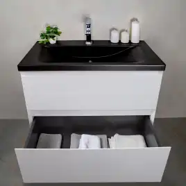 Тумба с раковиной AVS Гармония 80 белая, N821-07-800WG-01-810BM