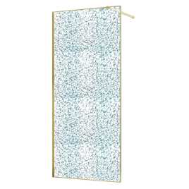 Душевая перегородка Azario Walk-in 100 AZ-275-100-BGL-CBR стекло 13 мм с узором 