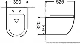 Унитаз подвесной Aquanet Rimless Cetus 2.0 W LX-1901, с сиденьем микролифт
