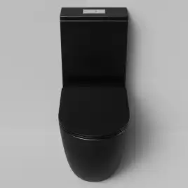 Напольный унитаз Grossman GR-4494BMSQ безободковый, смыв торнадо, Черный матовый