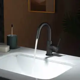 Смеситель для раковины Aquatek Европа AQ1307MB, Черный матовый