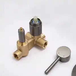 Встраиваемая душевая система AVS SLIMMER 811-121-GM, оружейная сталь