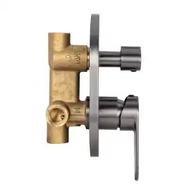 Смеситель для ванны AVS Beauty 811-703-GM встраиваемый, с внутренней частью, оружейная сталь