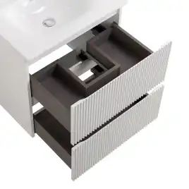 Тумба под раковину BelBagno UNO-700-2C-SO-BO подвесная, Bianco Opaco