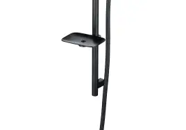 Душевая система Aquatek Вега AQ1074MB для душа без излива, встраиваемая с верхним душем, Черный матовый