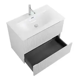 Тумба под раковину BelBagno UNO-800-2C-SO-BO подвесная, Bianco Opaco