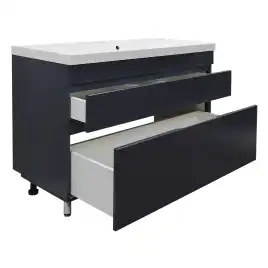 Тумба с раковиной Azario Эстима 100 CS00094591, напольная, Графит