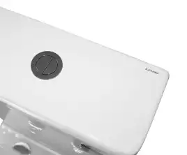 Унитаз-компакт Azario RIANO AZ-1305A напольный, безободковый, со смывом Торнадо, в комплекте с бачком и сиденьем микролифт, Белый глянцевый