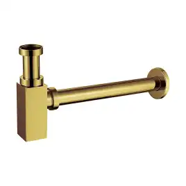 Сифон для раковины AZARIO AZ-109-BR G 1 1/4, без выпуска, квадрат, латунь, бронза
