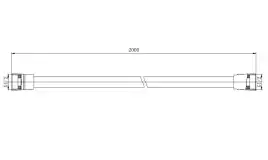 Шланг для душа Aquatek  AQ2112MB, Черный матовый