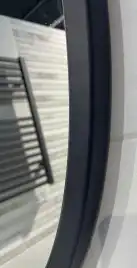 Зеркало AVS Мид 77 см рама металл, черное