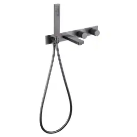 Смеситель для ванны с душем Abber Rund AF8730NG встраиваемый, с внутренней частью, Никель