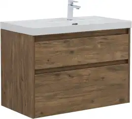 Тумба под раковину Aquanet Nova Lite 2.0 90 дуб рустикальный, правая, 346317