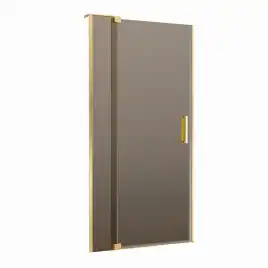 Душевая дверь CEZARES SLIDER-B-1-90/100-BR-BORO бронза стекло, профиль Брашированное золото