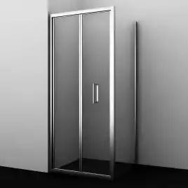 Душевой уголок WasserKRAFT Weser 78F 100х100 78F19 профиль Хром стекло Прозрачное