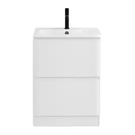 Тумба под раковину BelBagno ALBANO-700-2C-PIA-BL напольная Bianco Lucido