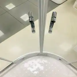 Душевой уголок AVS Раунд 100x100 профиль хром, стекло прозрачное, 803-0022-195-1010-CR-T