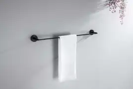 Держатель полотенец 600 мм Aquatek Бетта AQ4614MB, Черный матовый