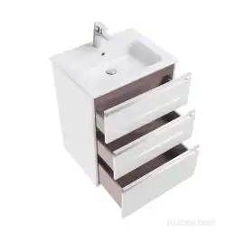 Тумбы под раковину Roca The Gap 60 A857404806 подвесная, цвет, Белый глянец