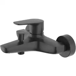 Смеситель для ванны Aquatek Бетта AQ1140MB, однорычажный, с коротким изливом, Черный матовый