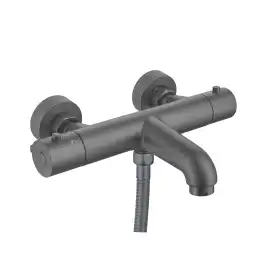 Смеситель для ванны Aquatek Вега AQ1043BGM термостатический, Оружейная сталь