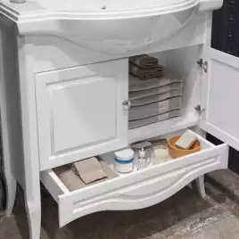 Тумба под раковину Opadiris Брунелла 80 00-00003631 напольная цвет, белый матовый