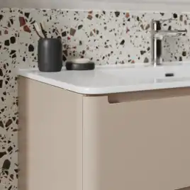 Тумба с раковиной IDDIS Edifice 100, подвесная, Капучино, EDI10C0i95K