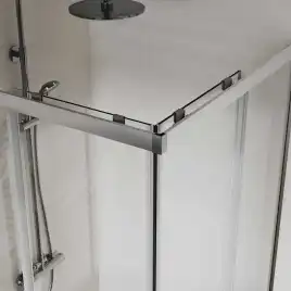 Душевой уголок Vincea City 100х90 VSS-5CT9010CL, дверь раздвижная, профиль хром, стекло прозрачное