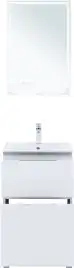 Тумба под раковину Aquanet Алвита New 50 напольная, белый матовый, 344131