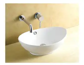 Раковина накладная CeramaLux 590х385х190 9019, цвет Белый