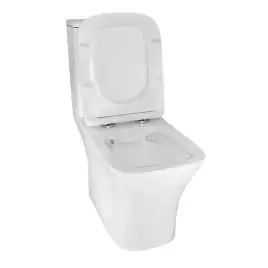 Унитаз-компакт Azario Kashmir AZ-9143S напольный, безободковый, в комплекте с бачком и сиденьем микролифт, Белый глянцевый
